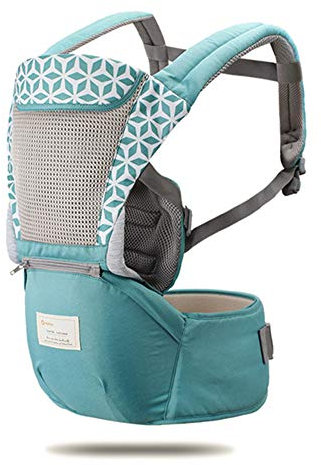 Babytrage Für Neugeborene Ab Geburt Mit Hüftsitz, Babytragetasch Rucksack 3 In1 Für Kleinkind, Atmungsaktiv Und Weich Kindertrage Für Die Ganze Saison,Grün