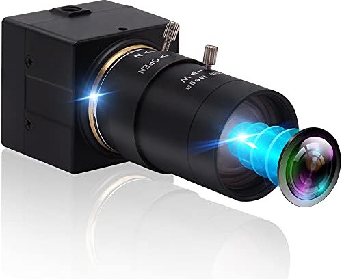 IFWATER 4K USB Camera 5-50mm 10X Optical Zoom Manual Lens 2160P 30fps High Resolution Variable Focus Webcam with Good Zoom In and Out for Any Kinds of Close-Up Capturing