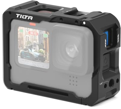 Tilta Gabbia per fotocamera completa compatibile con GoPro HERO11, armatura protettiva, filtro pronto, sgancio rapido, espandibile, leggera e resistente (nero) | TA-T42-FCC-B