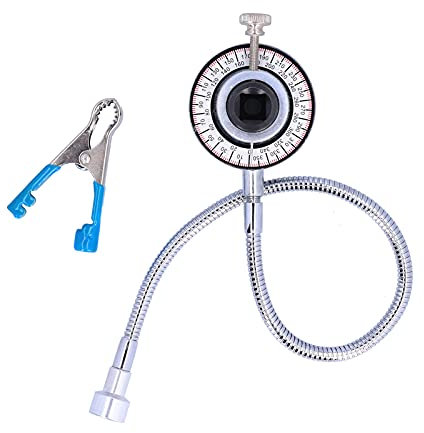 Jauge Angle de Couple, Jauge de Serrage Angulaire Entrainement 1/2, Compteur Angle de Rotation à 360°, Clé de Serrage Angulaire avec Bras Magnétique Flexible et Pince