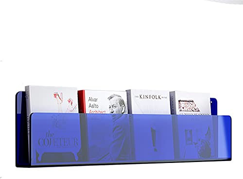 Prospektständer, Organizer, durchsichtiger hängender Zeitungsständer, Wandmontage, 40, 60, 80, 100, 120 cm, Zeitungsständer aus Acryl, Broschürenständer für Badezimmer, Büros, Einkaufszentren, Au