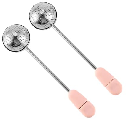 Lot de 2 passoires à thé avec filtre rotatif moderne pratique boule café œuf filtre