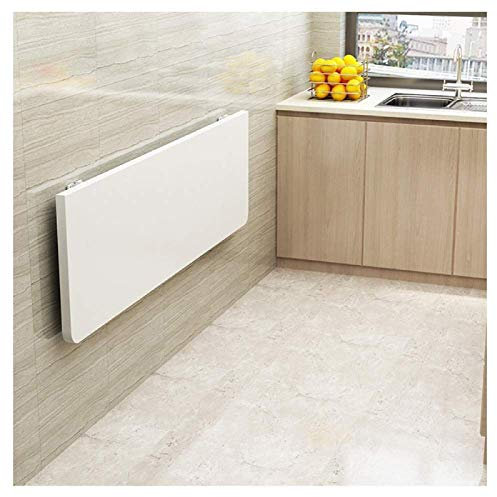 Unsichtbarer Wandklapptisch Wandklapptisch Computertisch Klapptisch Beistelltisch mit doppelter Stütze Schreibtischbock Klapptisch Multifunktional-LxB/100x30CM Weiß