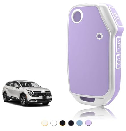 TOOMUME Funda Llave Coche para Kia Sportage Ceed Xceed Proceed GT SW Niro | Silicona Suave, Antigolpes, Anticaídas, Antiarañazos, Carcasa Protectora Llave para Picanto Sorento Stonic Venga Soul EV6