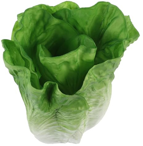 Alipis Lattuga Artificiale Decorativa in Pvc, Foglie Di Verdura Finta Realistiche, Ornamento Vegetale Di Simulazione Per Casa, Ristorante e Fotografia