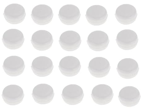 Enyolidimk Lot de 20 boîtes à hochets en plastique blanc de 15 mm pour réparation de hochets de bébé