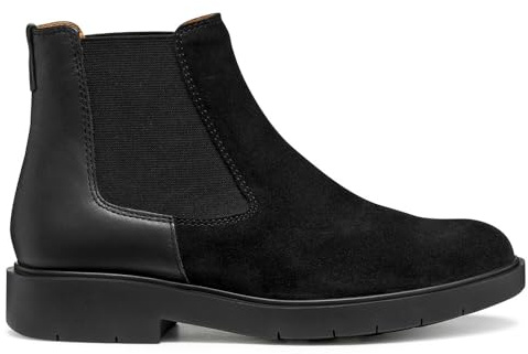 Geox D Spherica Ec1, Stivale alla Caviglia Donna, Nero, 40 EU