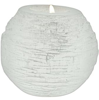 Teelichthalter Selenit, Ball, ca. 800-1200 g, Weiß, rund, ca. 1500 g