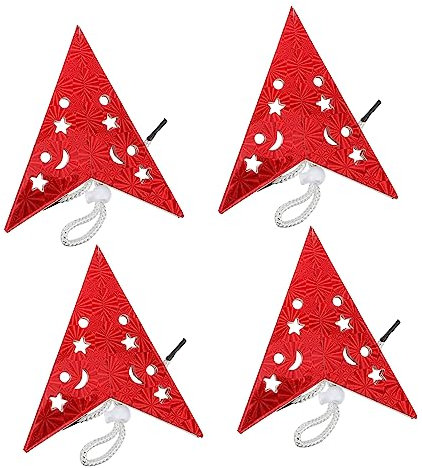 Homoyoyo 4stücke Stern-lampenschirm Fünf-punkt-stern-lampenschirm Deckenlampenschirm Girlande Für Weihnachtsbaum Und Partydekoration