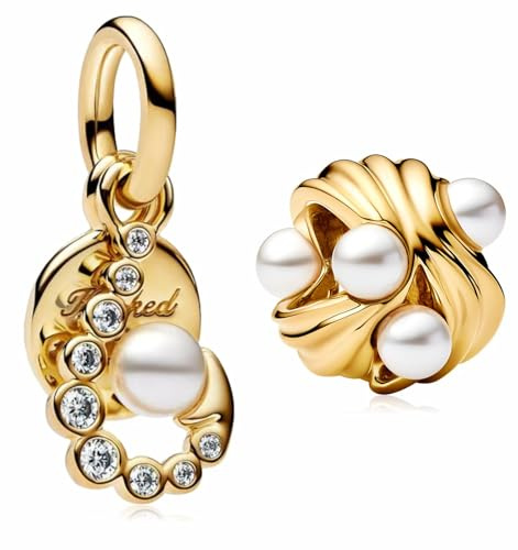 MSPOVOF Ondas abstractas y gancho doble Charm S925 colgante de plata de ley para pulseras y collares mujeres joyería regalo