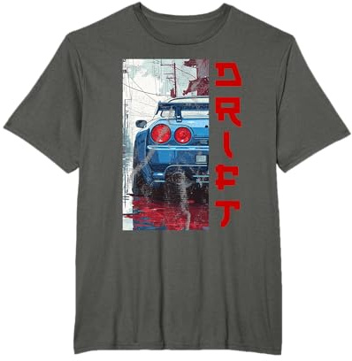 Distress JDM Drift Voiture de Course Japonaise Cadeau T-Shirt