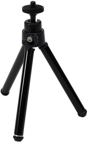 Mini treppiede per proiettore e fotocamera, gambe regolabili per tutti gli scenari (nero)