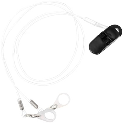 ELAYARD Anti Verlust Band für Hörgeräte aus Abs Transparente Aufhängeschlaufe zum Schutz Geeignet für Ältere Menschen und Kinder Verhindert das Verlieren von Hörgeräten
