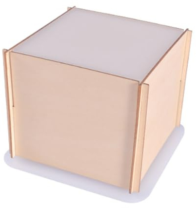 DEARMAMY Résine Polyvalent Moule Époxy avec Carré Silicone Cadre pour Bois, Flexible et Décoration Maison et Projets Créatifs DIY