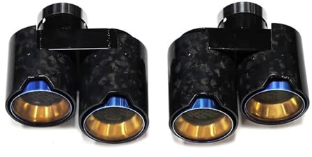 Terminali di scarico Per BMW G20 G21 330i 330d 330e marmitta ugello tubo terminale di scarico messa a punto punta in fibra di carbonio quadrupla Tubo di scarico posteriore(Carbon Fiber C)