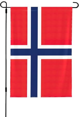 Bandera noruega de otoño para jardín, doble cara, decoración de temporada duradera para decoración de porche delantero