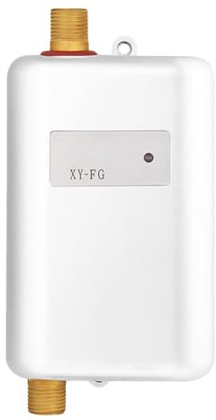 Scaldabagno Elettrico Scaldabagno Istantaneo Senza Serbatoio IPX4 Impermeabile 0.04Pa For Lavaggio Doccia/bagno/cucina riscaldare rapidamente(White)