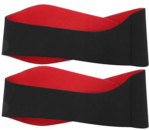 Children Swimming Ear Protection Headband Waterproof NonSlip Sport Yoga Headband for Kids Soft Comfortable Neoprene Adjustable Hair Tie 2Pcs Multicolor (Black)