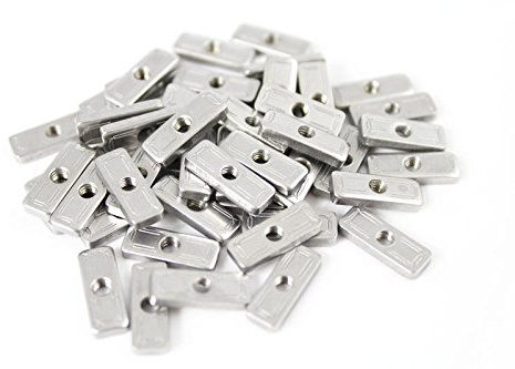 MakerBeam XL T-Slot Nuts, 50 Pieces (MakerBeamXL is 15x15mm in Diameter)