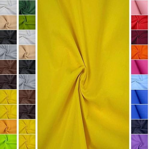 StoffBook gelb Filzstoff zum Basteln, Nähen & Stickern, 1mm Dicke BastelFilz Rolle, TaschenFilz, BastelVlies, InnenVerkleidung Auto, StoffBahn, Vielseitiger Filz MeterWare ab 50cm, d551