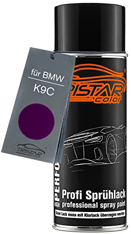 TRISTARcolor Autolack Spraydose für BMW K9C Twilight Purple Metallic | Basislack, Sprühdose 400ml