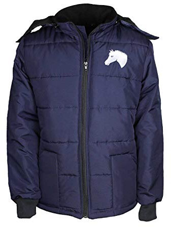 MS-Trachten Kinder Winter Reitjacke Mia dunkelblau warm gefüttert (158/164)