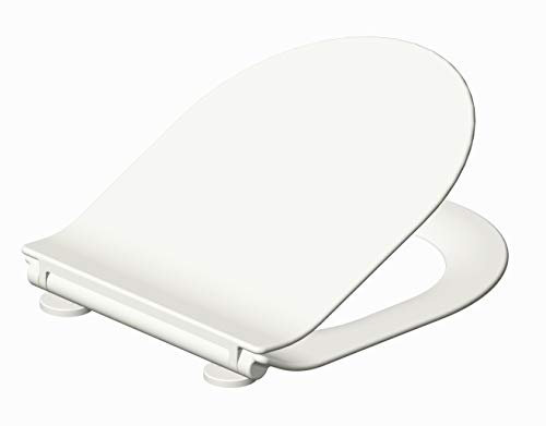 Grünblatt Premium WC Sitz Duroplast Toilettendeckel Klobrille Absenkautomatik Toilettensitz abnehmbar zur Reinigung (passend zu Duravit Starck 3/2 Darling New)
