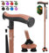 BeneCane Bastone da passeggio per uomini e donne bastone da passeggio per anziani bastone pieghevole Quad Cane regolabile leggero robusto autoportante pieghevole