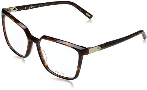 Police Unisex VPLF27 Sunglasses, 0714 Avana Scura Lucida, 44