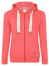 Blu Apparel Womens Zip Hoodies Extra Warm women's Zipped Hoodie Ladies Plain Hoodie Winter Warm Fleece Lined Zip Up Jacket Sweatshirt ActivewearJumper (UK, Numeric, 14, Regular, Regular, Coral)