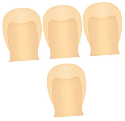 LALAFINA 4stücke Durable Latex Glatze Kappe Für Erwachsene Für Halloween Cosplay Und Kostümpartys Leicht Und Passend Für Hochwertiges Umweltfreundliches Material