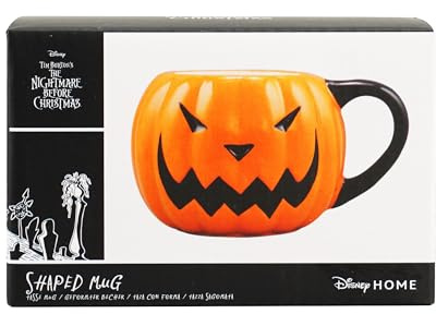 Half Moon Bay Mug The Nightmare Before Christmas | Tasse citrouille A Nightmare Before Christmas | Cadeaux Jack Skellington | Tasses de Noël et tasses d'Halloween | Mug fantaisie