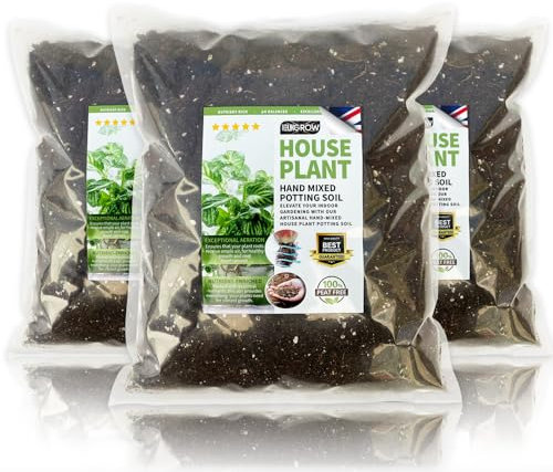 UK GROW Houseplant Potting Mix- 20 Litre - BritanniaBloom: Elevate Your Indoor Garden (HEAT SEALED BAG)