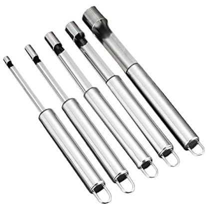 ABOOFAN 5stücke Teiliges Aus Edelstahl Zum Entkernen Fruchtkernentferner Für Äpfel Birnen Kirschen Und Andere Früchte Praktischer Küchenhelfer