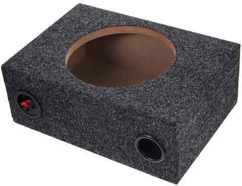 TOPPERFUN Caisson De Basses en Bois 8 Pouces pour Autoradio Voiture, Conception Étanche, Amélioration des Graves pour Audio Automobile, Compatible Véhicules Variés, Installation DIY Été