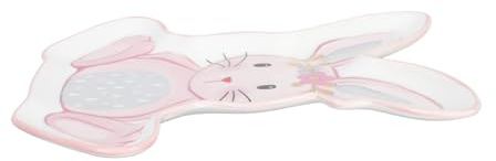 Garneck Rabbit Ceramic Plate Salad Fruit Plate Appetizer Ceramic Tableware Dinnerware