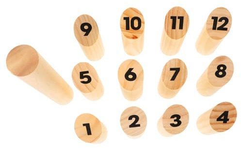 HANABASS Holzwurfspiel-Set Mit Nummerierten Blöcken Für Interaktives Familienspiel Indoor-wurfspielzeug Teamwork-Spiel-Requisiten Und Lernspielzeug