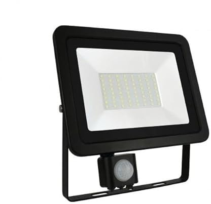 WatioWave Proyector LED 10W con sensor, luz 4000K, ideal para iluminación exterior y seguridad en exteriores.