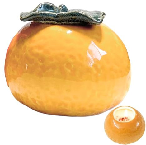 Lange haltbare Kerzen, Orange-Shaped Natural Candles, Odor Eliminator Candle, Vielseitiges Badezimmer-Kerzen, ideal als Dekoration für Wohn- und Schlafzimmer, schafft eine gemütliche und einladende