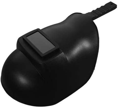 TOKIDNY Handheld Welding Mask Shield Anti-glare Lens, Electric Soldering Safety Welding Headgear, Portable Black Protective Face Cover for Welder Use