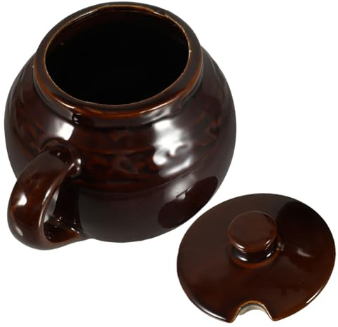 KICHOUSE Mantequera De Para Guardar Encurtidos y Manteca De Cerdo Sellado Hogar Tarro De Sal Hogar Recipiente De Para Cocina