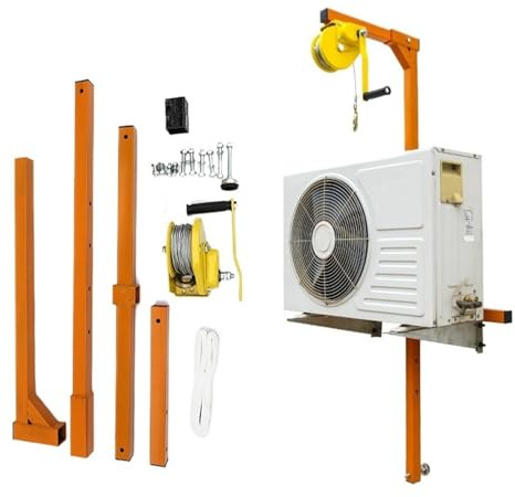 Generisch Outil de levage pour appareils extérieurs de climatisation - Treuil manuel avec support, élévateur pour installation et démontage