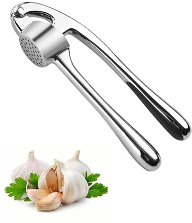 GAJUS Presse-ail avec effet de levier maximal - Presse manuelle pour ail et gingembre sans éplucher - Presse à gingembre robuste et passe au lave-vaisselle