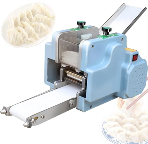 XSDAJSD Macchina per Ravioli Commerciale, Macchina per Ravioli elettrica, Macchina per la Lavorazione dell'impasto con stampi Rotondi da 120 W (75 mm)