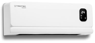 TROTEC TFC-W 27 E Radiateur soufflant mural, 2000 W, chauffage d'appoint, télécommande et détection de fenêtre ouverte, minuterie