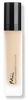 Mii Cosmetics Velvet Radiance Face Base, fondotinta liquido, finitura satinata, senza peso, copertura medio-alta, lunga durata, Truly 01