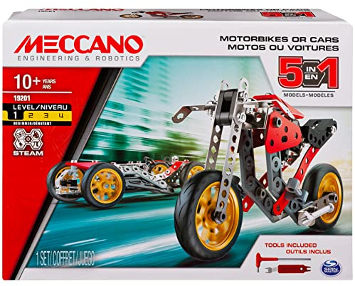 Meccano MEC MDL 5in1 St Fighter Bike CN UPCX GML, 6053371, Multicolour