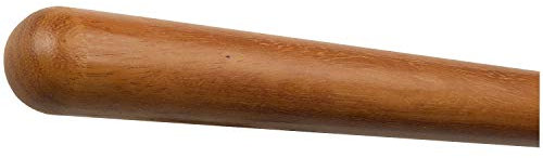Kambala Iroko Pasamanos de madera para escaleras, barandillas, madera redonda, barra, mango lacado, diámetro de 42 mm, con extremos mecanizados sin soporte de pasamanos de 1500 mm, 150 cm,