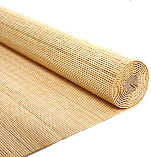 Jolan Natürliche Bambusrollo,Verdunkelungs Vorhänge,Büro/Restaurants,Römischer Jalousien, 50Cm-150Cm Breite,Unbegrenzte Länge.,80x250cm/31.5x98.5in
