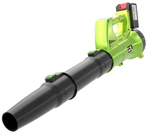 WANGLXST Cordless Leaf Blower, 3 in 1 Leaf Blower Garden Blower Collection Bag, Garden Shredder and Chipper, 10:1 Shredding Ratio, 2 Electricity